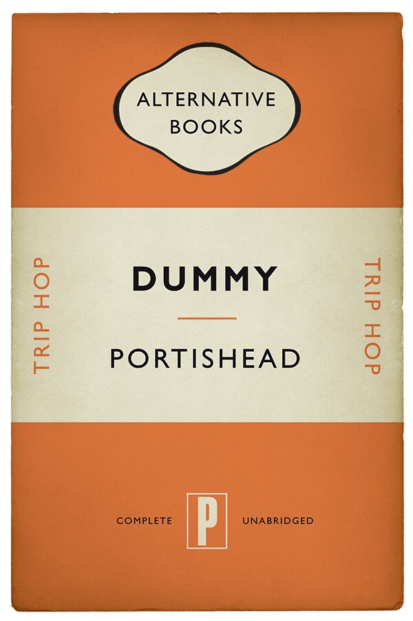 Portishead - Dummy - Trip Hop Print - Alternative Book Cover Poster (Various Sizes)