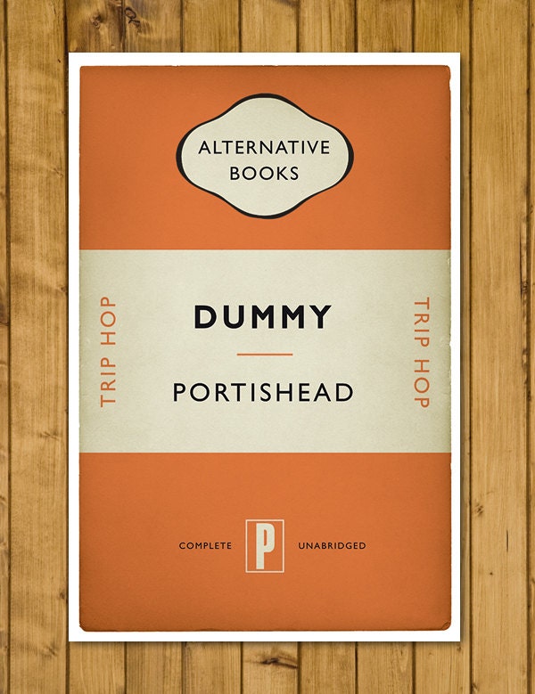 Portishead - Dummy - Trip Hop Print - Alternative Book Cover Poster (Various Sizes)