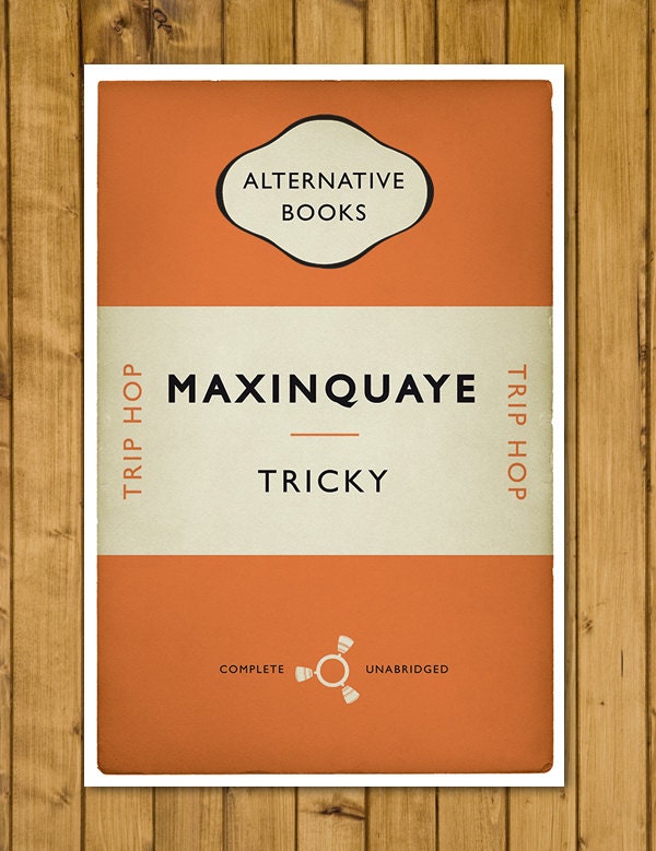 Tricky - Maxinquaye - Trip Hop Print - Alternative Book Cover Poster (Various Sizes)